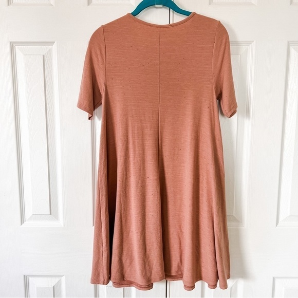 Miami Pink ALine Oversized Short Sleeve Shift Casual Tee Shirt Dress Extra Small - Picture 2 of 4